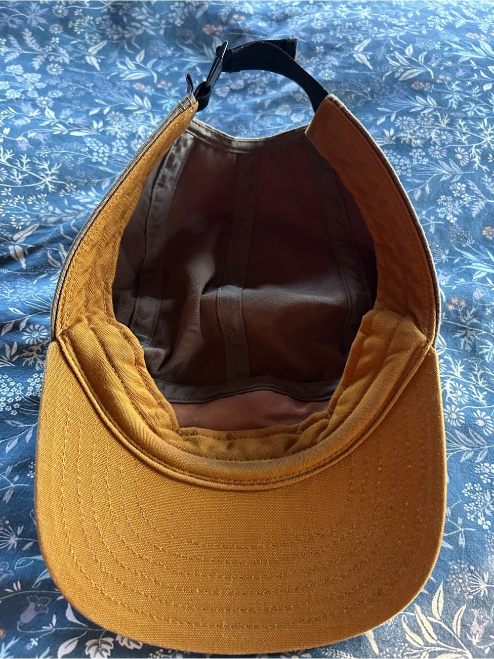 Patagonia Men’s Olive Cap with Mustard Brim Trim - Picture 2 of 3